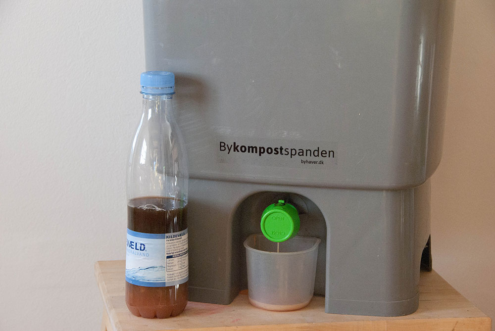 bokashivæske i PET flaske